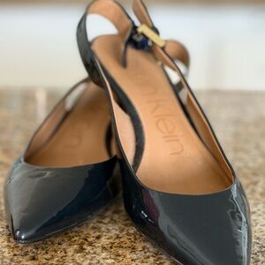 Calvin Klein Navy Slingback Heels